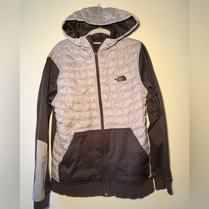 The North Face Men's Kilowatt Thermoball Hooded Jacket Quilted Grey Size Medium